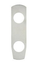 Täckskylt 60 x 215 mm Rostfri